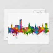 Sheffield England Skyline Briefkaart (Voorkant / Achterkant)