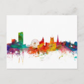 Sheffield England Skyline Briefkaart (Voorkant)