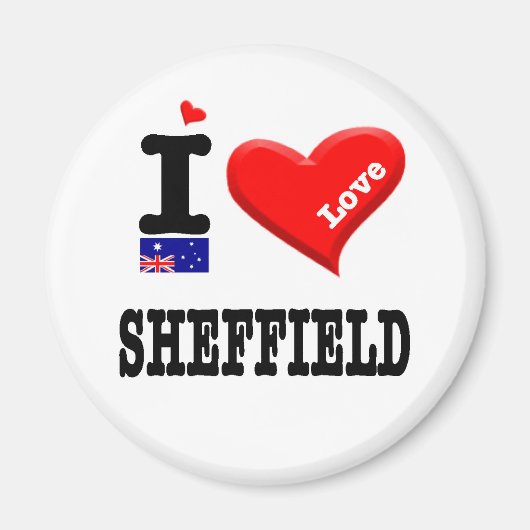 SHEFFIELD - I Love Magneet (Voorkant)
