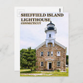 Sheffield Island Lighthouse, Connecticut Briefkaart (Voorkant / Achterkant)