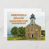 Sheffield Island Lighthouse, Connecticut Briefkaart (Voorkant / Achterkant)