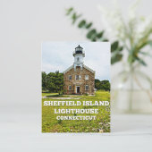 Sheffield Island Lighthouse, Connecticut Briefkaart (Staand voorkant)