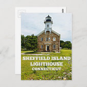 Sheffield Island Lighthouse, Connecticut Briefkaart (Voorkant / Achterkant)
