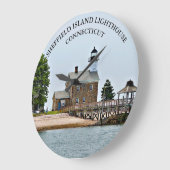 Sheffield Island Lighthouse, Connecticut Clock Grote Klok (Hoek)