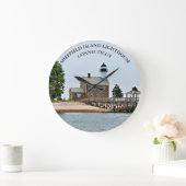 Sheffield Island Lighthouse, Connecticut Clock Grote Klok (Huis)