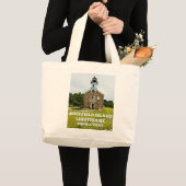Sheffield Island Lighthouse, Connecticut Grote Tote Bag (Voorkant (product))