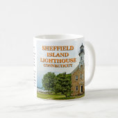 Sheffield Island Lighthouse, Connecticut Koffiemok (Voorkant rechts)