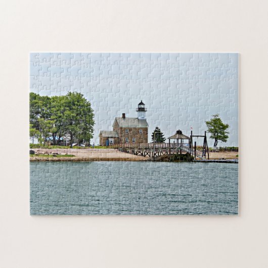 Sheffield Island Lighthouse, Connecticut Legpuzzel (Horizontaal)