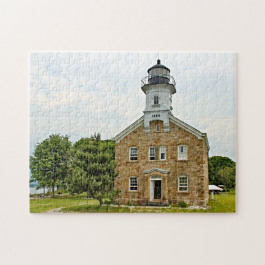 Sheffield Island Lighthouse, Connecticut Legpuzzel (Horizontaal)