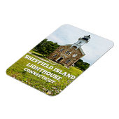 Sheffield Island Lighthouse, Connecticut Magneet (Linkerzijde)