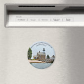 Sheffield Island Lighthouse, Connecticut Magnet (Insitu (Vaatwasser))