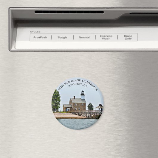Sheffield Island Lighthouse, Connecticut Magnet (Insitu (Vaatwasser))