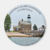 Sheffield Island Lighthouse, Connecticut Magnet (Voorkant)