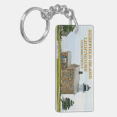 Sheffield Island Lighthouse, Connecticut Sleutelhanger (Voorkant Links)