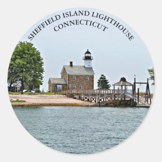 Sheffield Island Lighthouse, Connecticut Stickers (Voorkant)