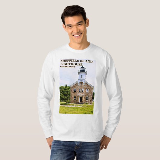 Sheffield Island Lighthouse Connecticut Sweatshirt (Voorkant volledig)