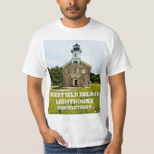 Sheffield Island Lighthouse, Connecticut T-shirt (Voorkant)