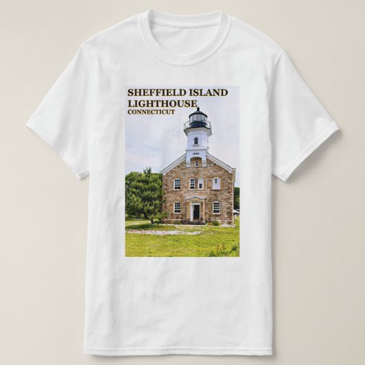 Sheffield Island Lighthouse, Connecticut T-Shirt (Design voorkant)
