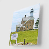 Sheffield Island Lighthouse, Connecticut Vierkante Klok (Hoek)