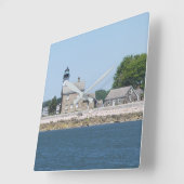 Sheffield Island Lighthouse, Connecticut Vierkante Klok (Hoek)