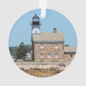 Sheffield Island Lighthouse, CT Ornament (achterkant)