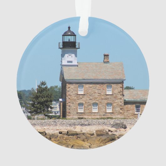 Sheffield Island Lighthouse, CT Ornament (achterkant)