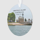 Sheffield Island Lighthouse, CT Ornament (voorkant)