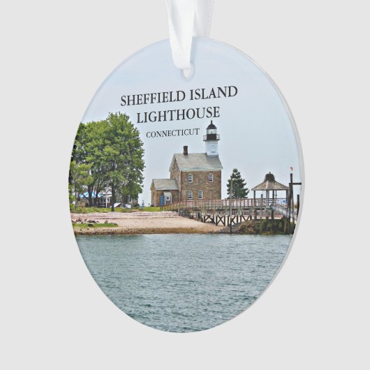Sheffield Island Lighthouse, CT Ornament (voorkant)