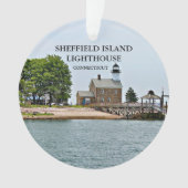 Sheffield Island Lighthouse, CT Ornament (voorkant)