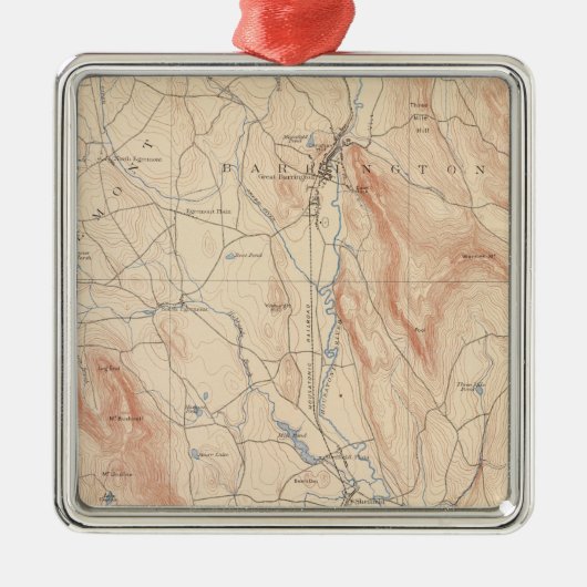 Sheffield, Massachusetts Metalen Ornament (Voorkant)
