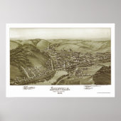 Sheffield, PA Panoramic Map - 1895 Poster (Voorkant)