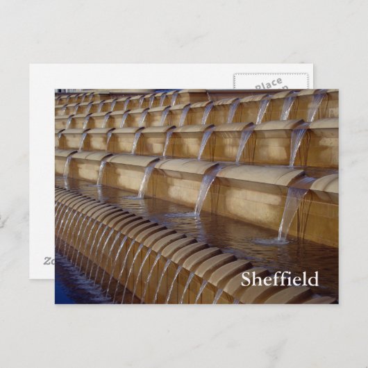 Sheffield Sheaf Square Briefkaart (Voorkant / Achterkant)