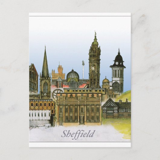 Sheffield - South Yorkshire, Tony Fernandes Briefkaart (Voorkant)