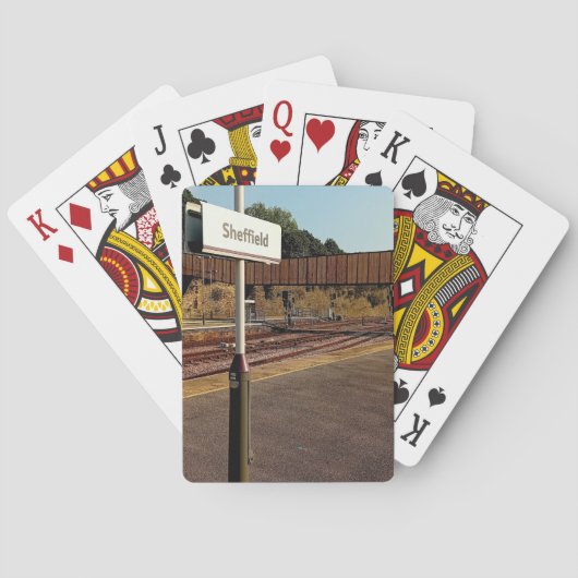 Sheffield treinstation pokerkaarten (Achterkant)
