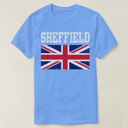 Sheffield United Kingdom Flag T-shirt (Design voorkant)