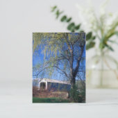 Sheffield Upper Covered Bridge Berkshires MA Briefkaart (Staand voorkant)