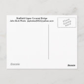 Sheffield Upper Covered Bridge Berkshires MA Briefkaart (Achterkant)