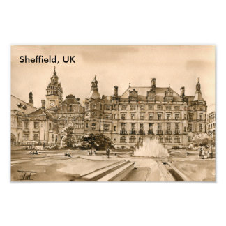 Sheffield, Verenigd Koninkrijk Foto Afdruk