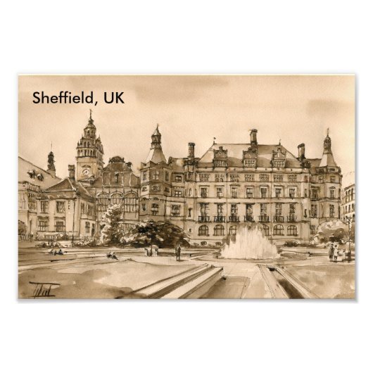 Sheffield, Verenigd Koninkrijk Foto Afdruk (Voorkant)