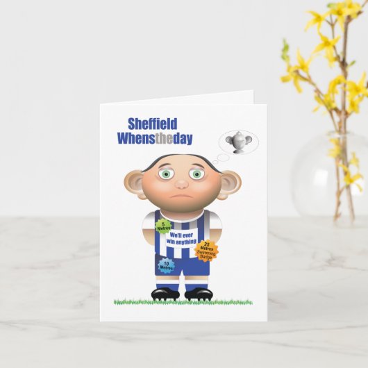 Sheffield Whenstheday (Sheffield Woensdag) kaart (Gele Bloem)