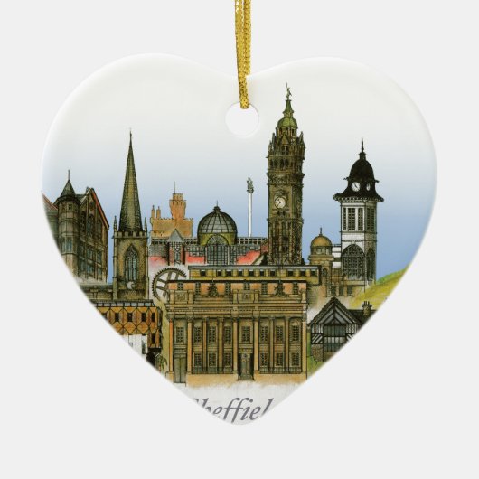 sheffield - zuid - yorkshire , tony fernandes keramisch ornament (Voorkant)