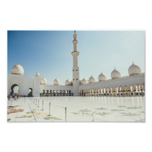 Sheik Zayed Grand Mosque, Abu Dhabi Foto Afdruk (Voorkant)
