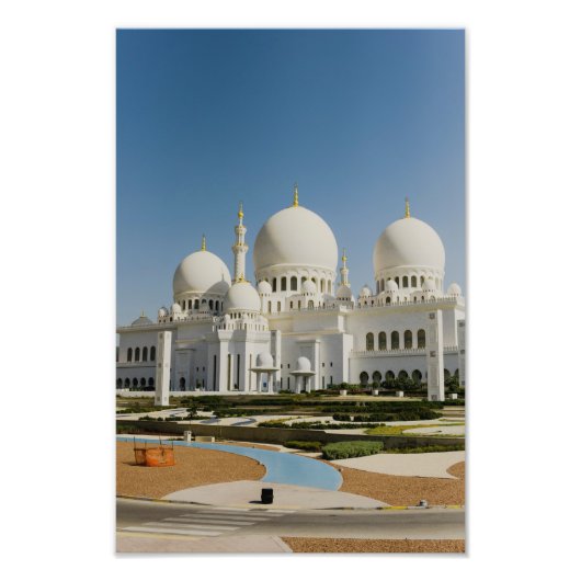 Sheik Zayed Grand Mosque, Abu Dhabi Foto Afdruk (Voorkant)