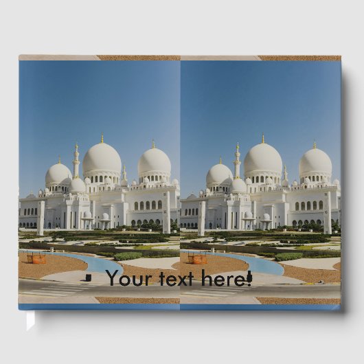 Sheik Zayed Grand Mosque, Abu Dhabi Gastenboek (Voorkant)