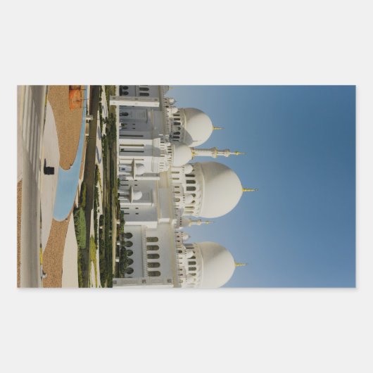 Sheik Zayed Grand Mosque, Abu Dhabi Rechthoekige Sticker (Voorkant)