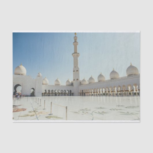Sheik Zayed Grand Mosque, Abu Dhabi Tissuepapier (Voorkant)