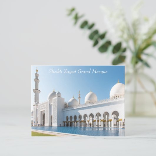 Sheik Zayed Grand Mosque Briefkaart (Staand voorkant)