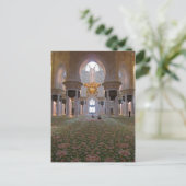 Sheik Zayed Grand Mosque Mannen Prayer Hall 1 Briefkaart (Staand voorkant)
