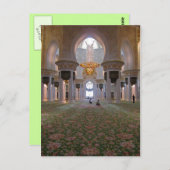 Sheik Zayed Grand Mosque Mannen Prayer Hall 1 Briefkaart (Voorkant / Achterkant)