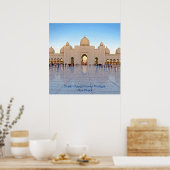Sheik Zayed Grand Mosque Plaza Poster (Keuken)